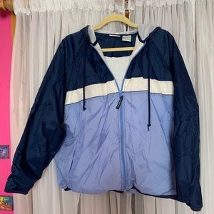 Blue windbreaker